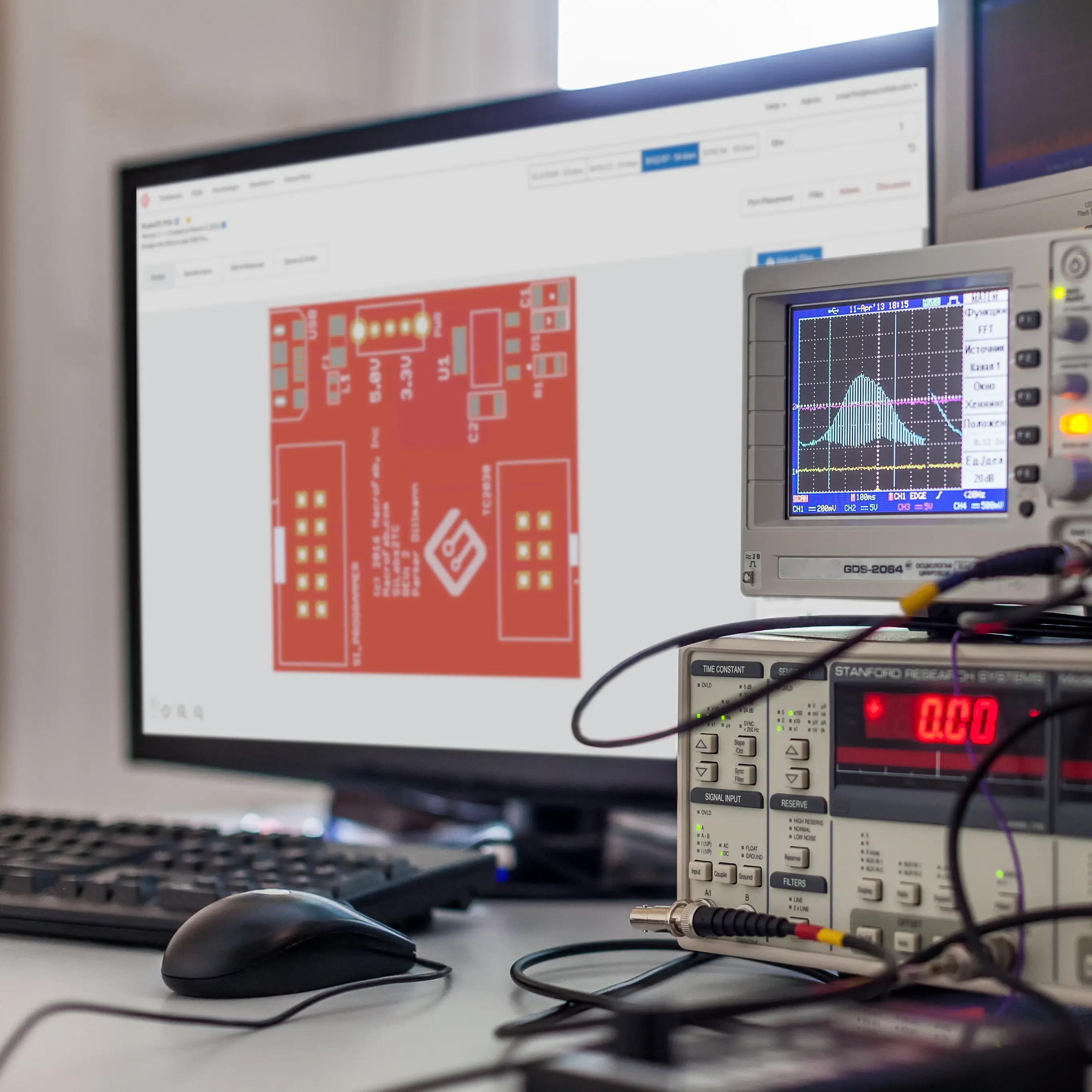 Computer oscilloscope sq